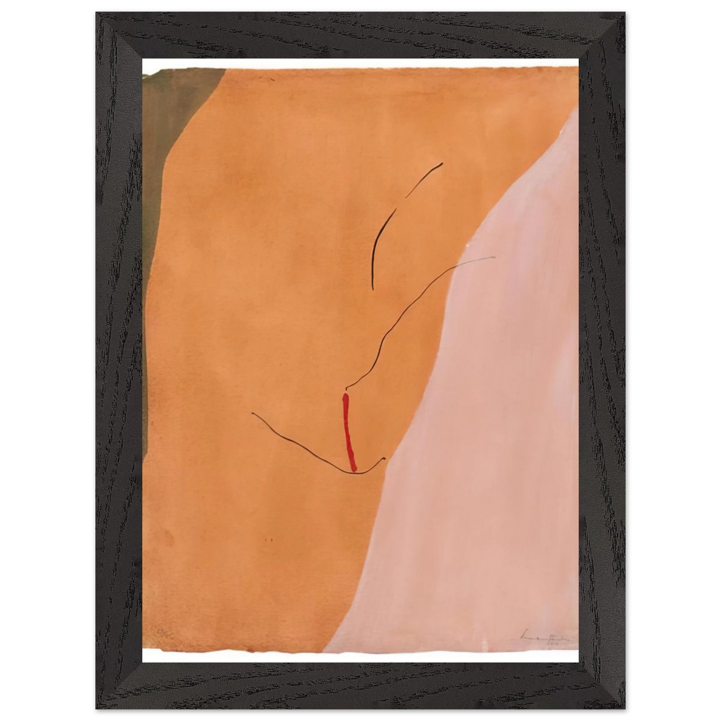 Helen Frankenthaler - Sanguine Mood - 1971 Wall art - 28x43  cm / XL (11x17 inches) - Fine Art Poster - -