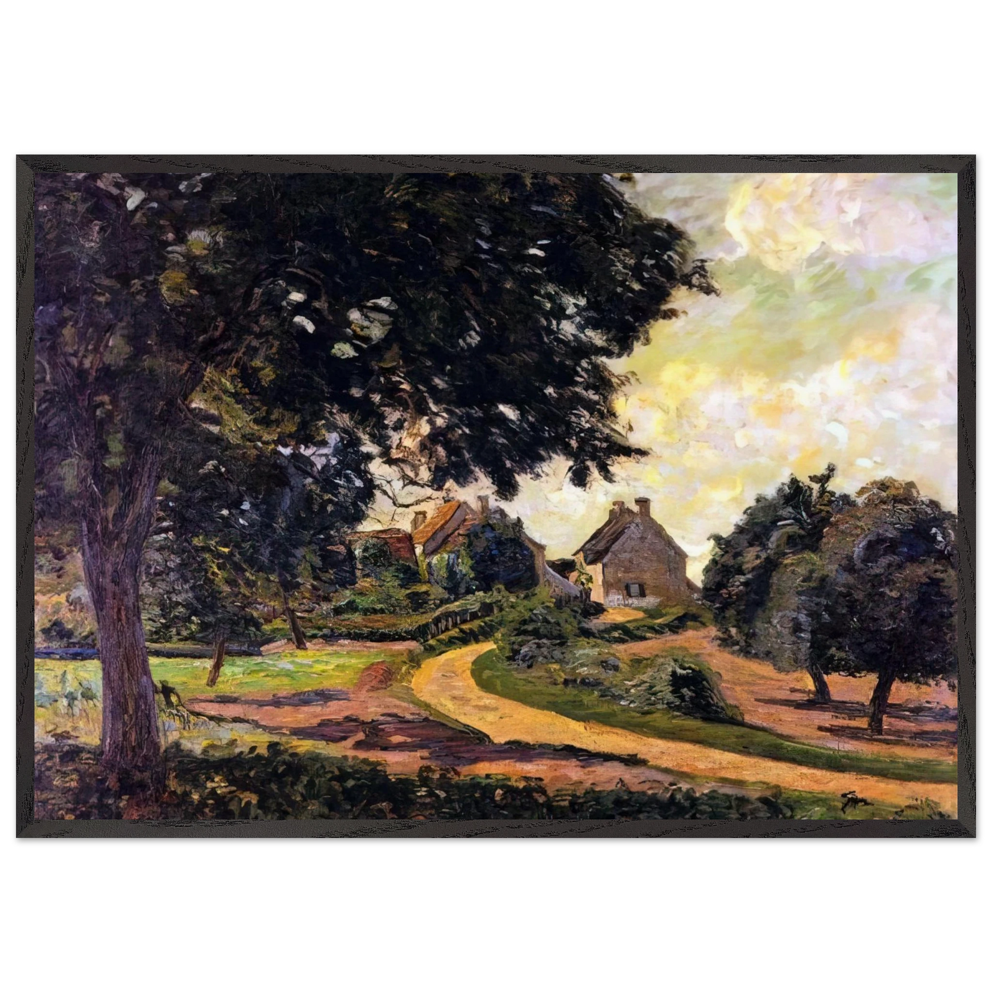 Apres la pluie - 1885 - Armand Guillaumin Framed Art Print – Black Wooden Frame - Default Title - -Framed Art Print