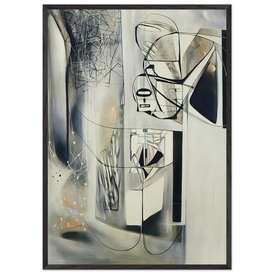 See See Rider - 1946 - Jimmy Ernst Framed Art Print – Black Wooden Frame - Default Title - -Framed Art Print