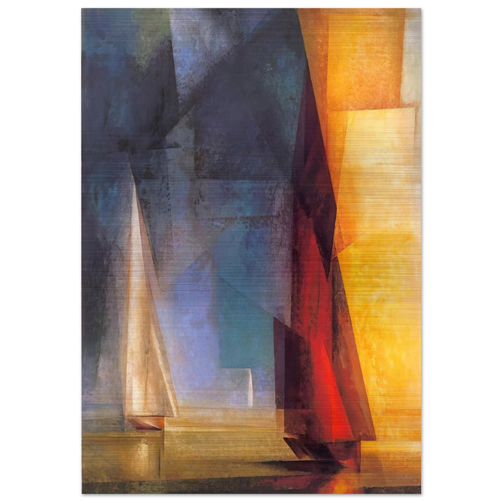 STILLER TAG AM MEER III 1929 - Lyonel Feininger Brushed Aluminum Print - 70x100 cm / 28x40 inches | Lyonel Feininger Aluminum Print | Lyonel Feininger Prints