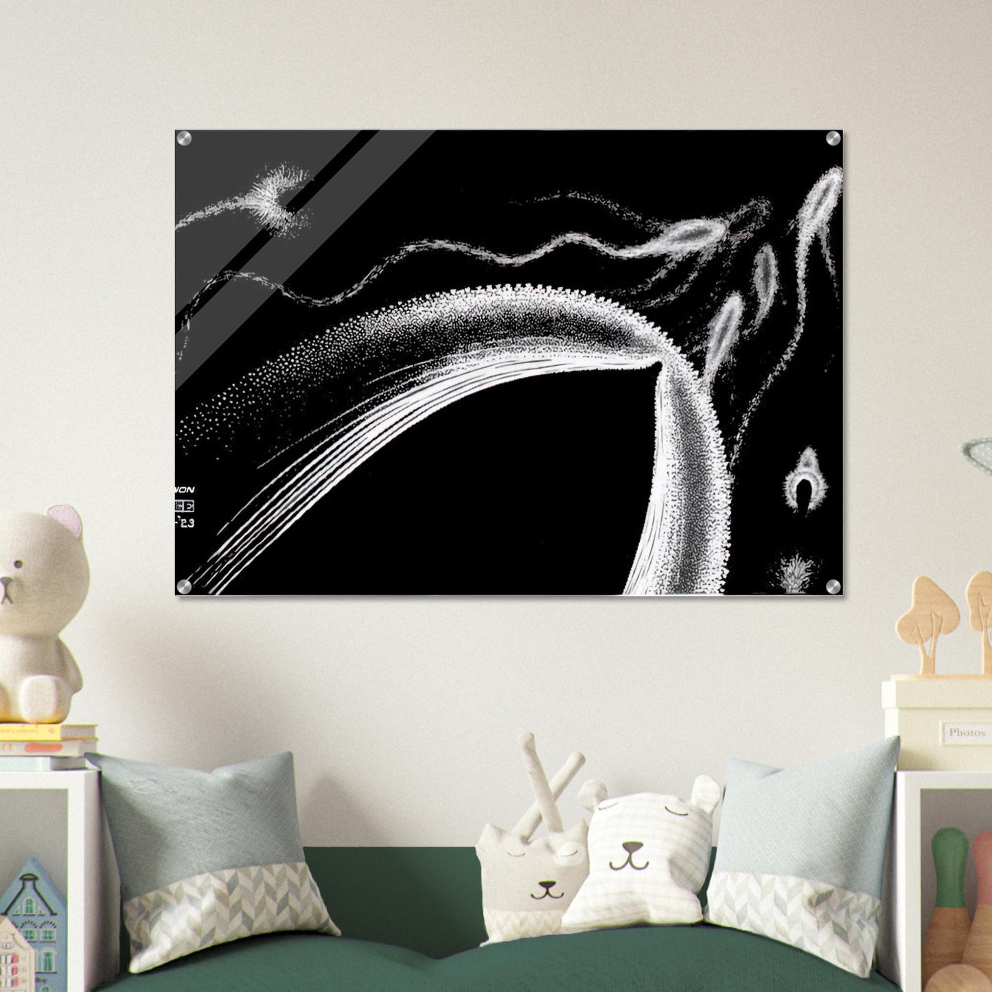 DOLPHINS - MC Escher Acrylic Print - 70x100 cm / 28x40″ inches | MC Escher Wall Art | MC Escher Prints