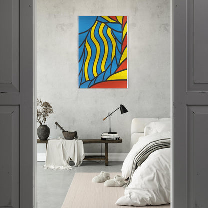 Flying Circus - 1965 - Nicholas Krushenick Brushed Aluminum Print - 70x100 cm / 28x40 inches | Nicholas Krushenick Aluminum Print | Nicholas Krushenick Prints