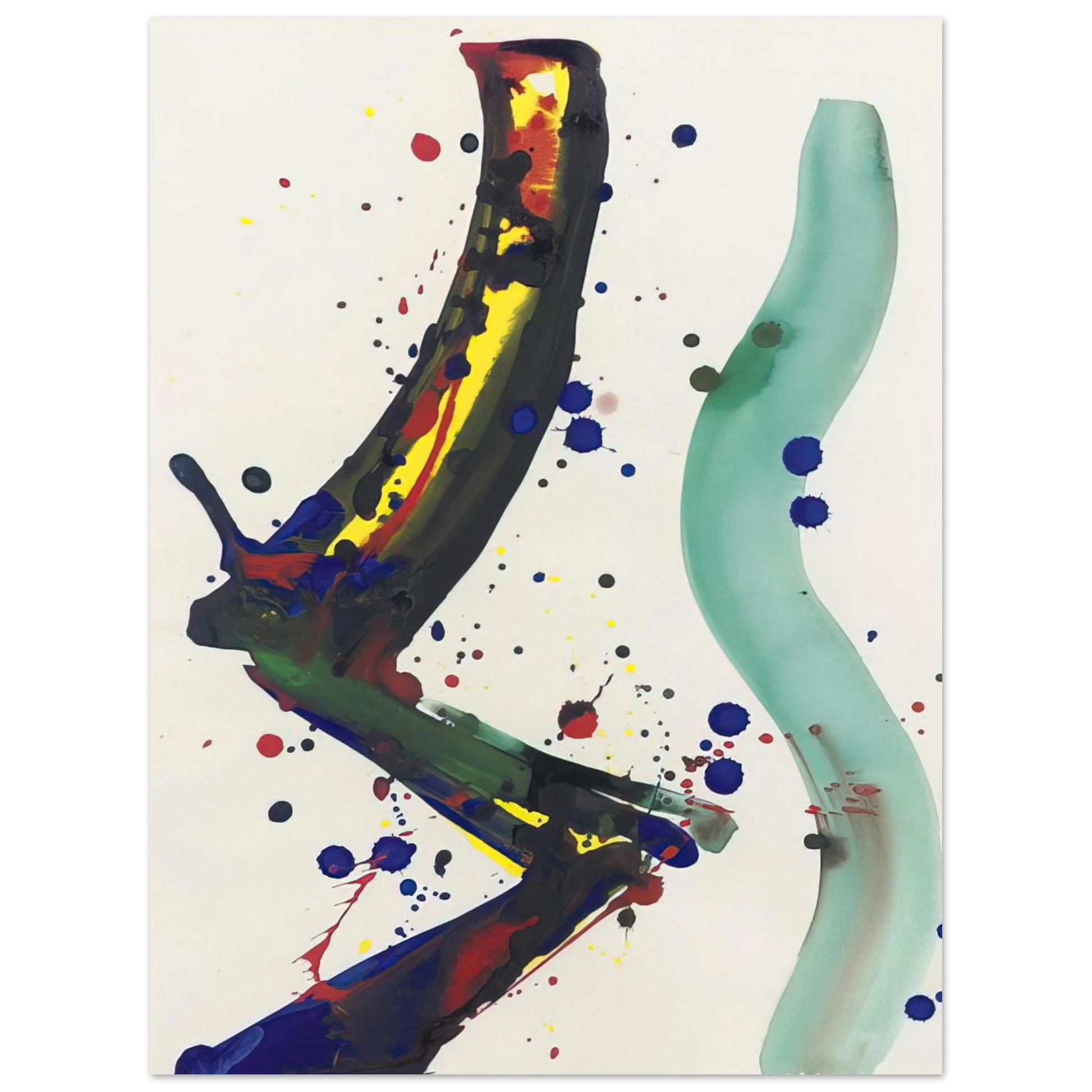 Sam Francis - Drawing for Sculpture SF65-010 Fine Art Poster - Default Title