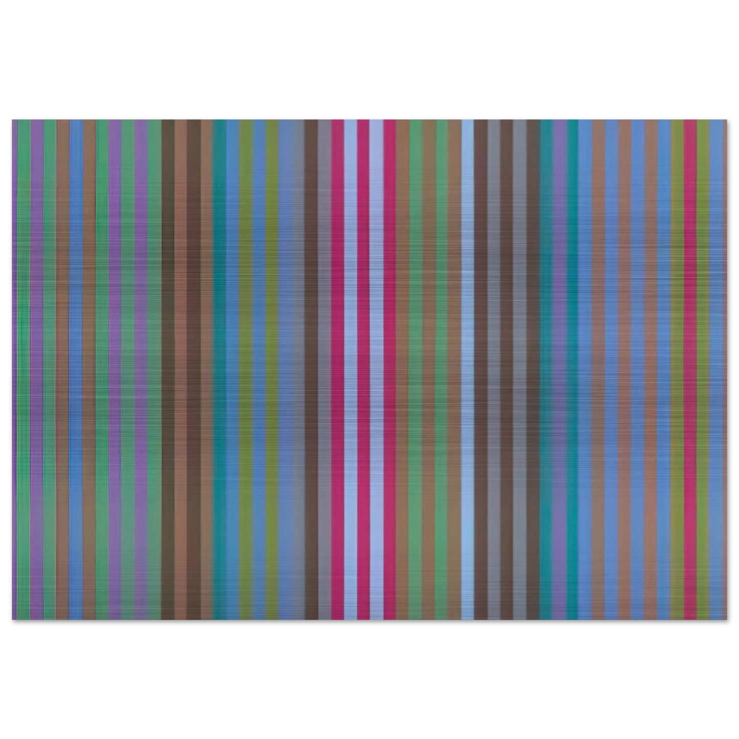 Bulletproof - 1969 - Gene Davis Brushed Aluminum Print - 70x100 cm / 28x40 inches | Gene Davis Aluminum Print | Gene Davis Prints