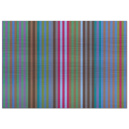 Bulletproof - 1969 - Gene Davis Brushed Aluminum Print - 70x100 cm / 28x40 inches | Gene Davis Aluminum Print | Gene Davis Prints