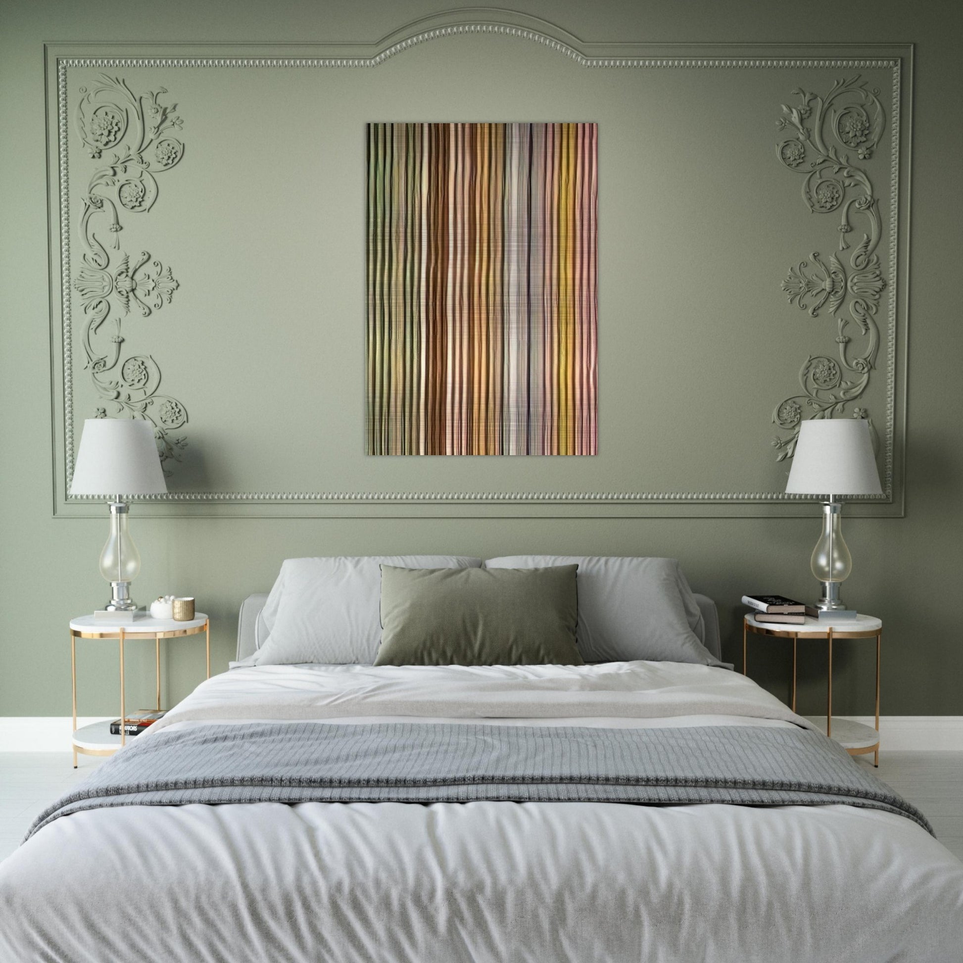 Long John - 1968 - Gene Davis Brushed Aluminum Print - 70x100 cm / 28x40 inches | Gene Davis Aluminum Print | Gene Davis Prints