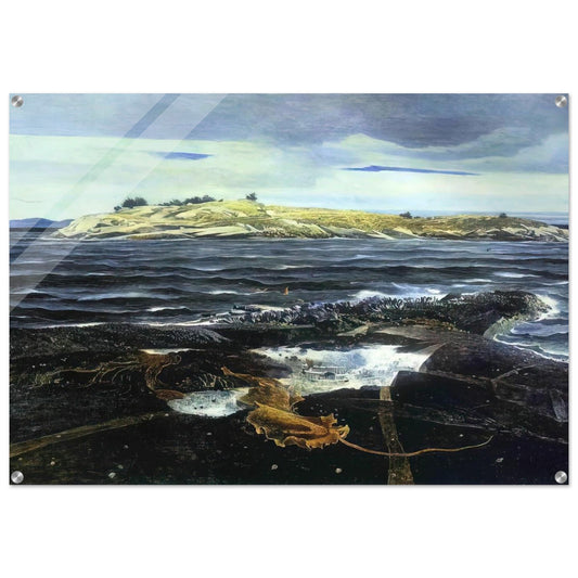 LITTLE CALDWELLS ISLAND - Andrew Wyeth Acrylic Print - 70x100 cm / 28x40″ inches | Andrew Wyeth Wall Art | Andrew Wyeth Prints