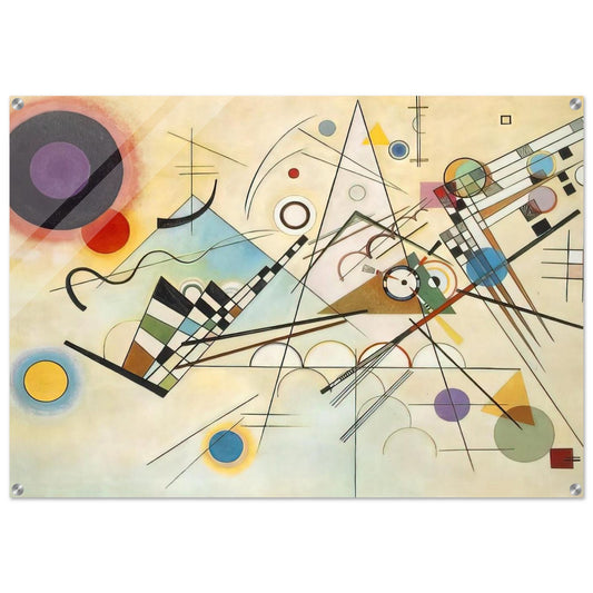 COMPOSITION VIII 1923 - Wassily Kandinsky Acrylic Print - 70x100 cm / 28x40″ inches | Wassily Kandinsky Wall Art | Wassily Kandinsky Prints