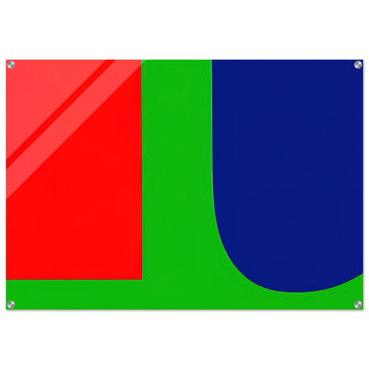 Red Blue Green - Ellsworth Kelly Acrylic Print - 70x100 cm / 28x40″ inches