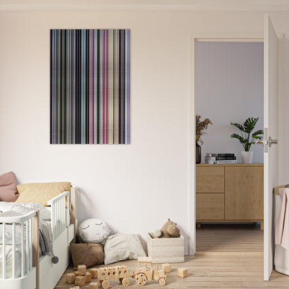 Black Dahlia - 1971 - Gene Davis Brushed Aluminum Print - 70x100 cm / 28x40 inches | Gene Davis Aluminum Print | Gene Davis Prints