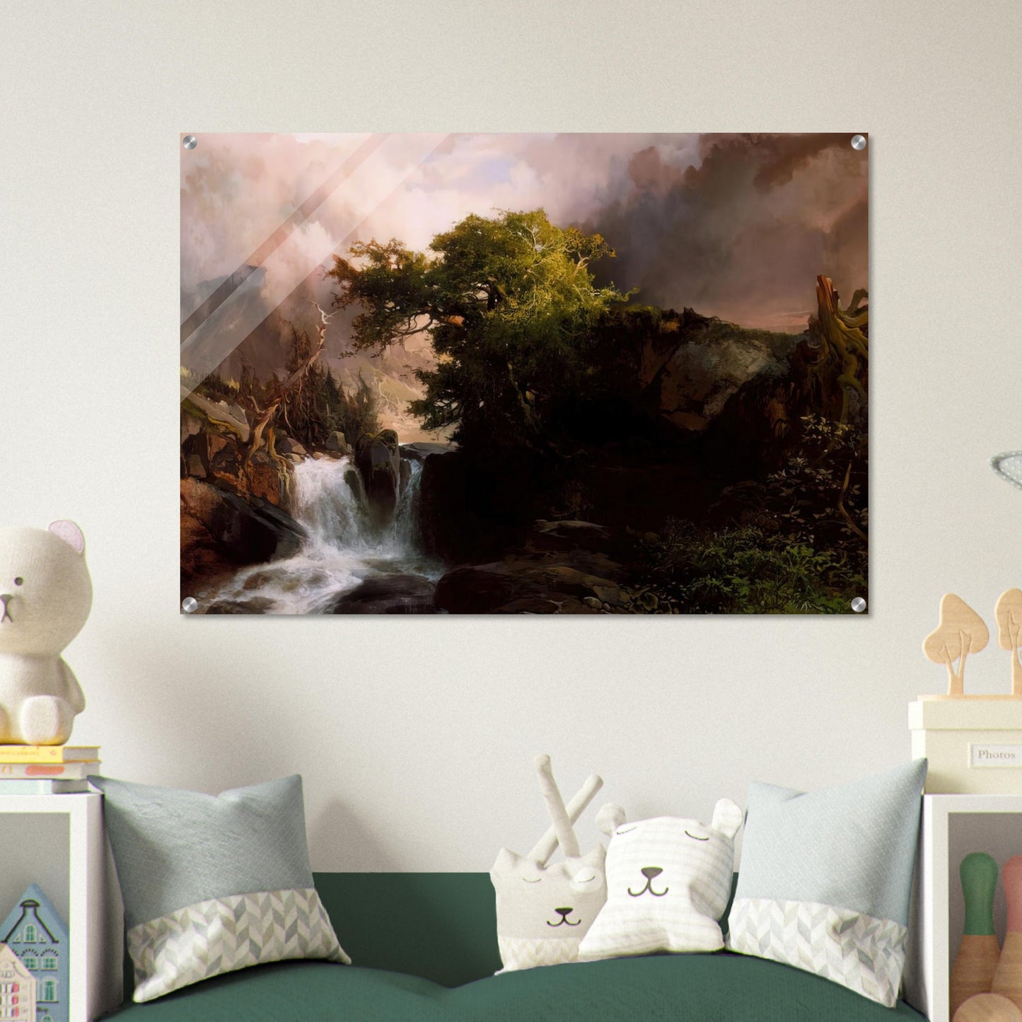A Mountain Stream - Thomas Moran Acrylic Print - 70x100 cm / 28x40″ inches