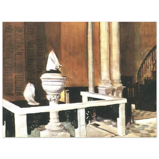 Edward Hopper - Baptistry of St. John s Fine Art Poster - 13x18 cm / 5x7 inches