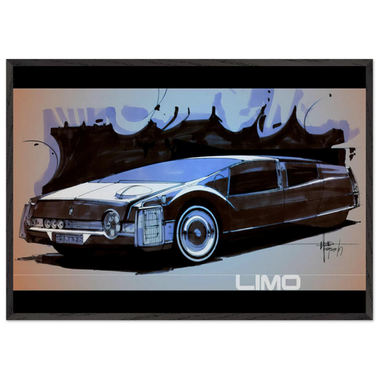 Syd Mead N15 - Syd Mead Framed Art Print – Black Wooden Frame - Default Title - -Framed Art Print