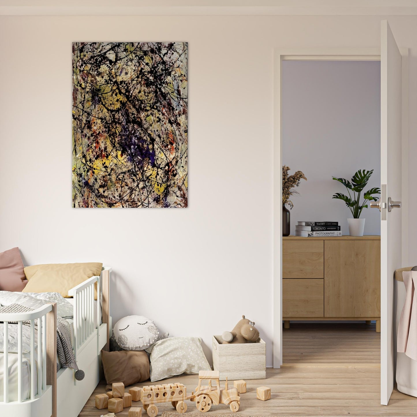 REFLECTIONS OF THE BIG DIPPER 1947 - Jackson Pollock Brushed Aluminum Print - 70x100 cm / 28x40 inches | Jackson Pollock Aluminum Print | Jackson Pollock Prints