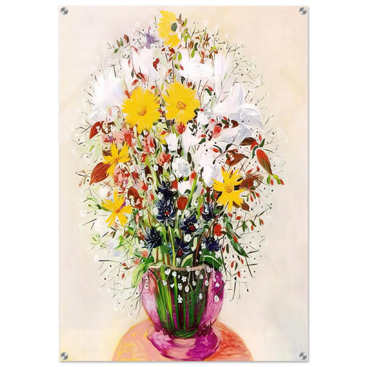 BOUQUET OF FLOWERS - Moise Kisling Acrylic Print - 70x100 cm / 28x40″ inches | Moise Kisling Wall Art | Moise Kisling Prints