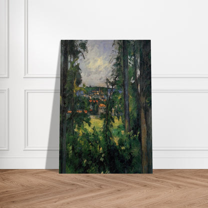 Auvers. View from Nearby - Paul Cézanne Brushed Aluminum Print - 70x100 cm / 28x40 inches | Paul Cézanne Aluminum Print | Paul Cézanne Prints