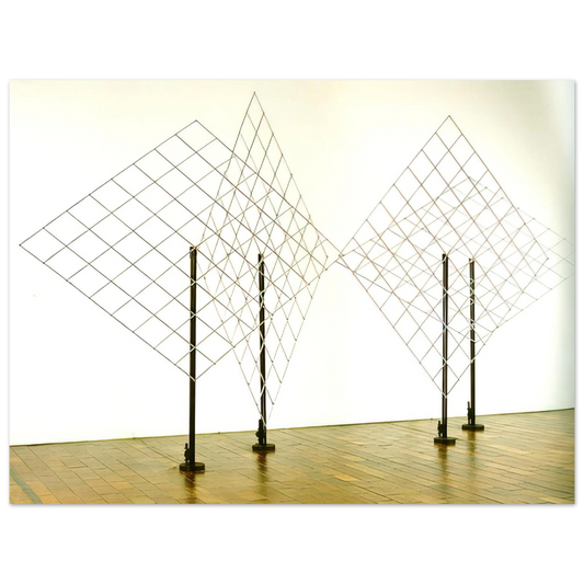 Francois Morellet - 4 Self-distorting Grids - 1965 Fine Art Poster - Default Title