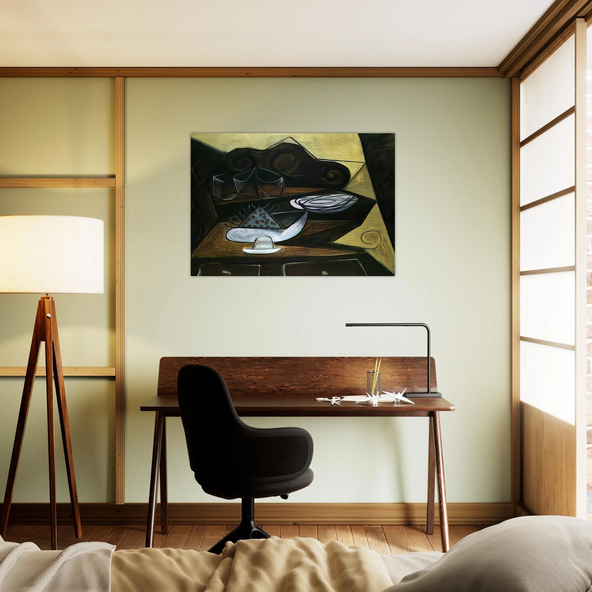 The Buffet  Catalan  - Pablo Picasso Brushed Aluminum Print - 70x100 cm / 28x40 inches | Pablo Picasso Aluminum Print | Pablo Picasso Prints