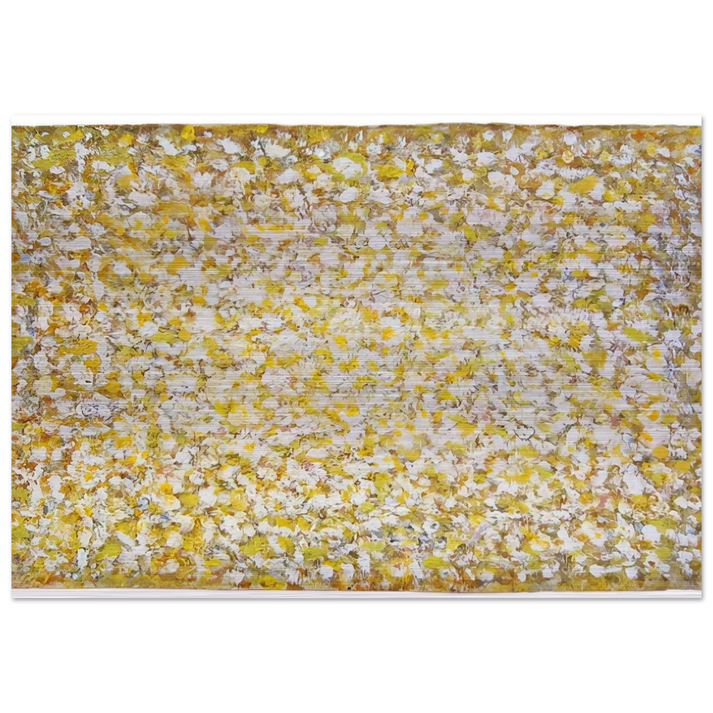 Serpentine Saffron - 1969 - Richard Pousette-Dart Brushed Aluminum Print - 70x100 cm / 28x40 inches | Richard Pousette-Dart Aluminum Print | Richard Pousette-Dart Prints