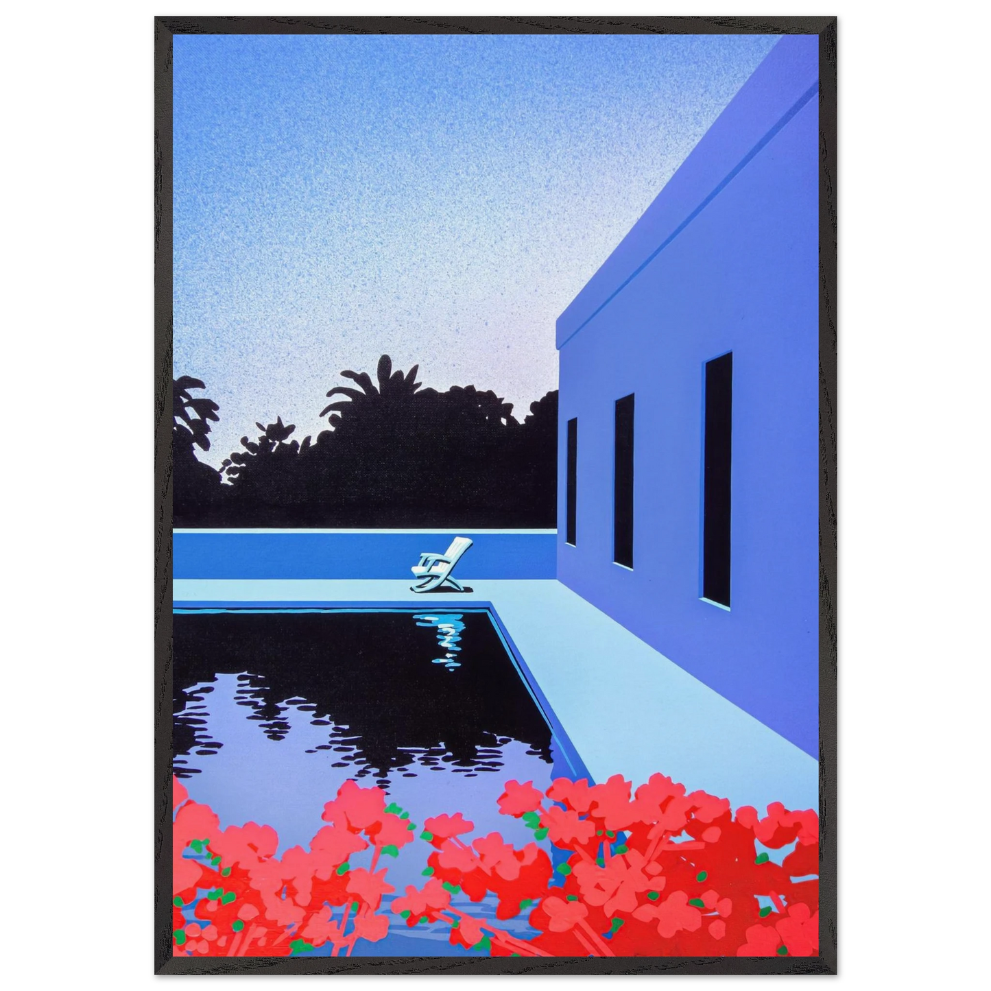 Longs for Summer - Hiroshi Nagai 70x100 cm / 28x40 inches Framed Art Print – Black Wooden Frame