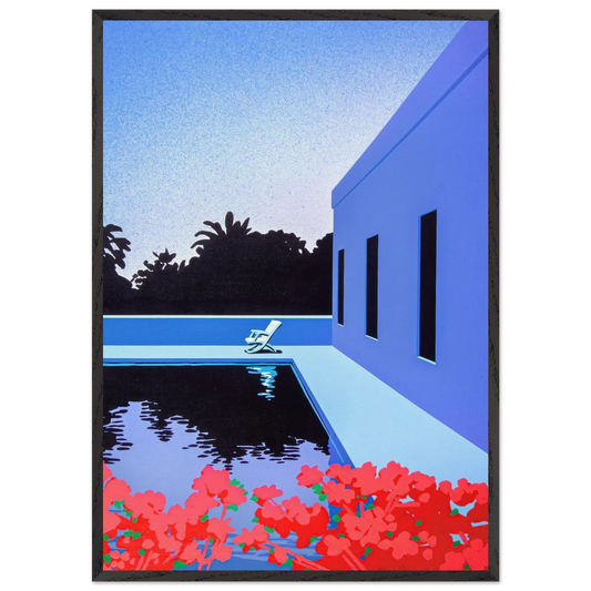Longs for Summer - Hiroshi Nagai Framed Art Print – Black Wooden Frame - Default Title - -Framed Art Print
