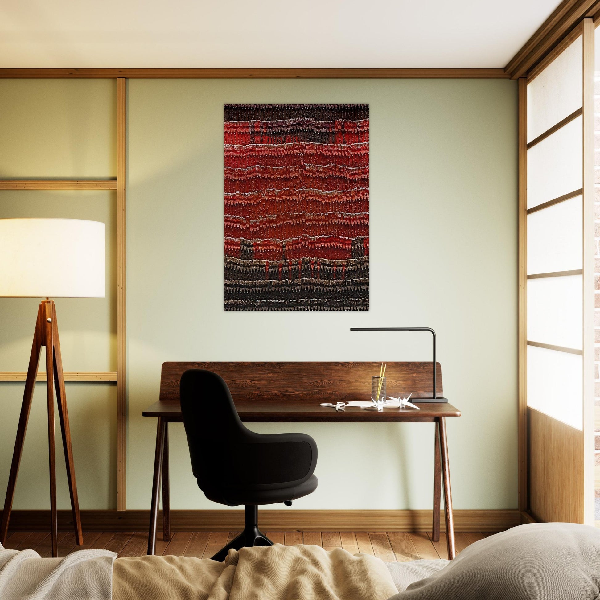 Chief's Blanket - 1989 - Arman Brushed Aluminum Print - 70x100 cm / 28x40 inches | Arman Aluminum Print | Arman Prints