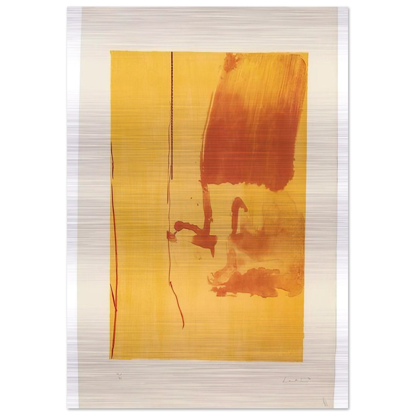 Harvest - 1976 - Helen Frankenthaler Brushed Aluminum Print - 70x100 cm / 28x40 inches | Helen Frankenthaler Aluminum Print | Helen Frankenthaler Prints