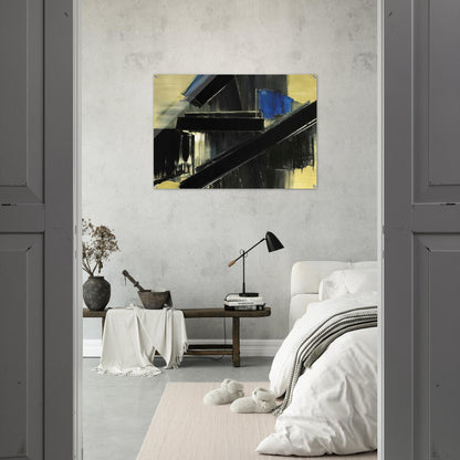 Peinture 21 Juillet 1958 - 1958 - Pierre Soulages Acrylic Print - 70x100 cm / 28x40″ inches | Pierre Soulages Wall Art | Pierre Soulages Prints