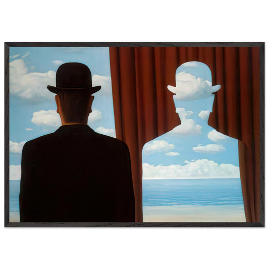 DECALCOMANIA 1966 - Rene Magritte 70x100 cm / 28x40 inches Framed Art Print – Black Wooden Frame