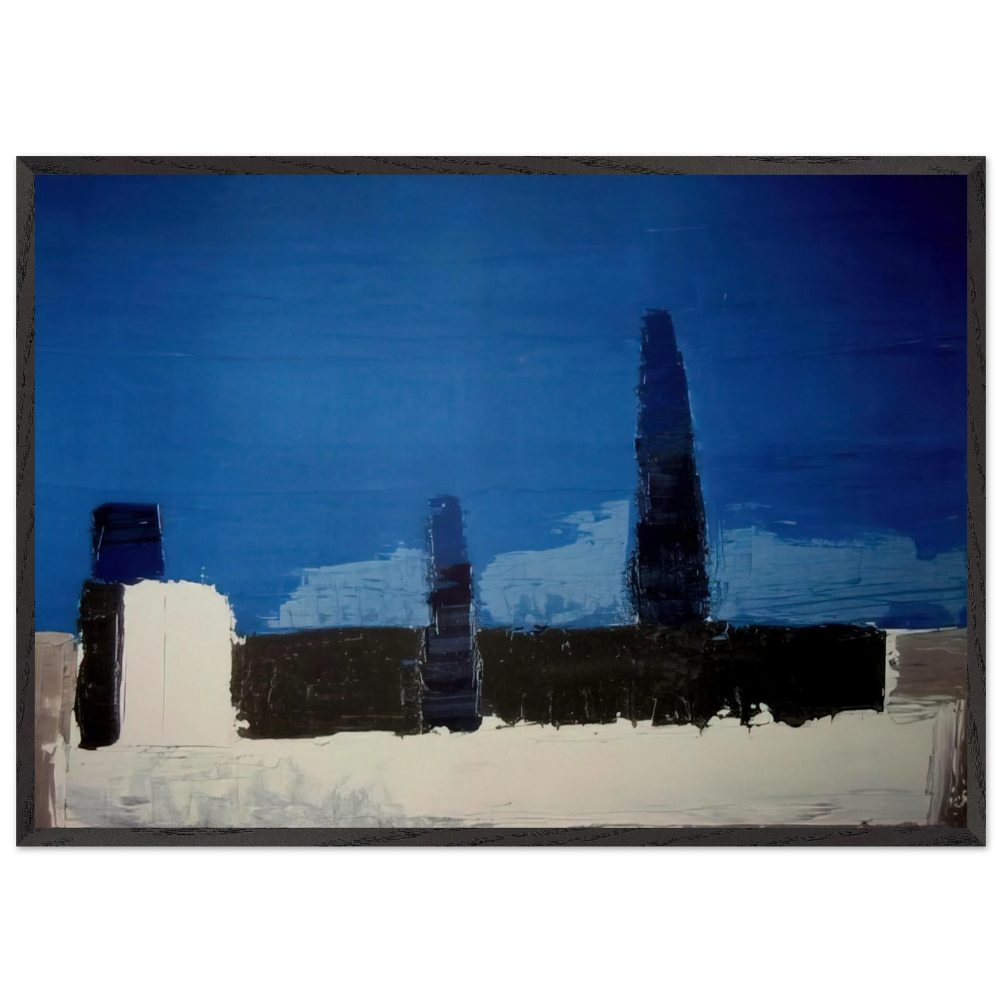 Fiesole - 1953 - Nicolas de Stael Framed Art Print – Black Wooden Frame - Default Title - -Framed Art Print