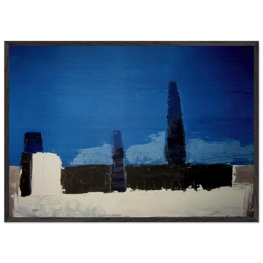 Fiesole - 1953 - Nicolas de Stael Framed Art Print – Black Wooden Frame - Default Title - -Framed Art Print