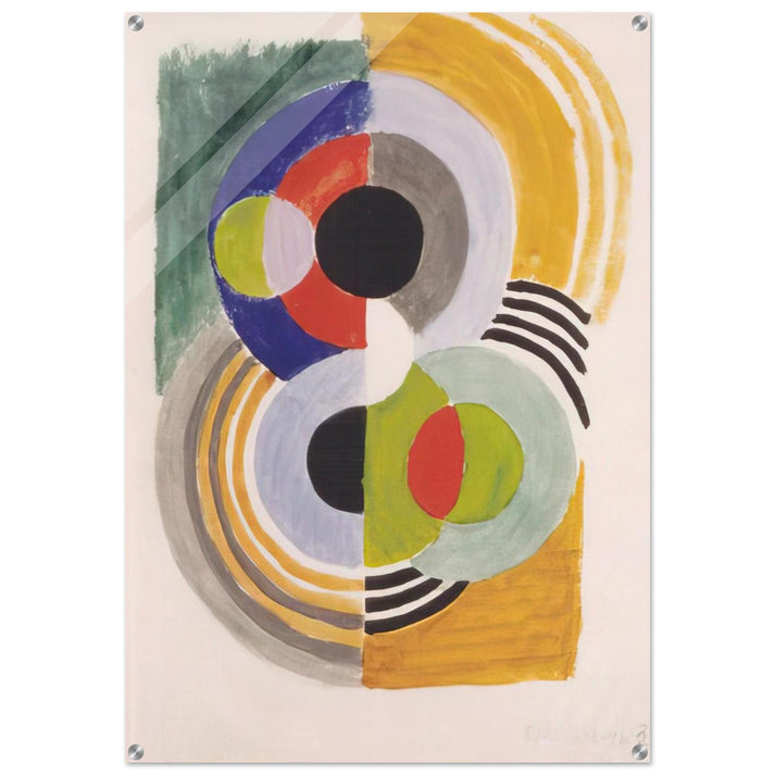 COMPOSITION WITH DISCS - Sonia Delaunay Acrylic Print - 70x100 cm / 28x40″ inches