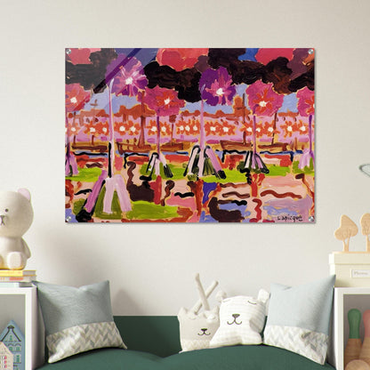 Quai à Venise - 1955 - Charles Lapicque Acrylic Print - 70x100 cm / 28x40″ inches | Charles Lapicque Wall Art | Charles Lapicque Prints