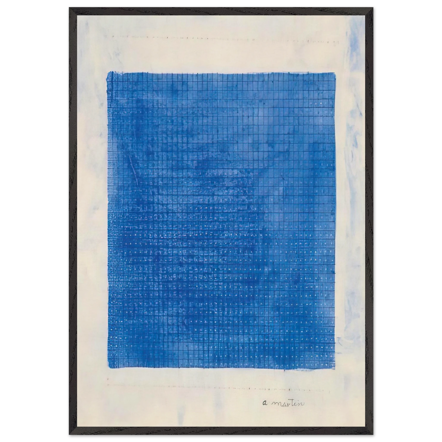 Stars - Agnes Martin Framed Art Print – Black Wooden Frame - Default Title - -Framed Art Print