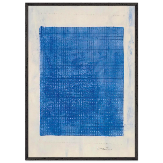 Stars - Agnes Martin Framed Art Print – Black Wooden Frame - Default Title - -Framed Art Print