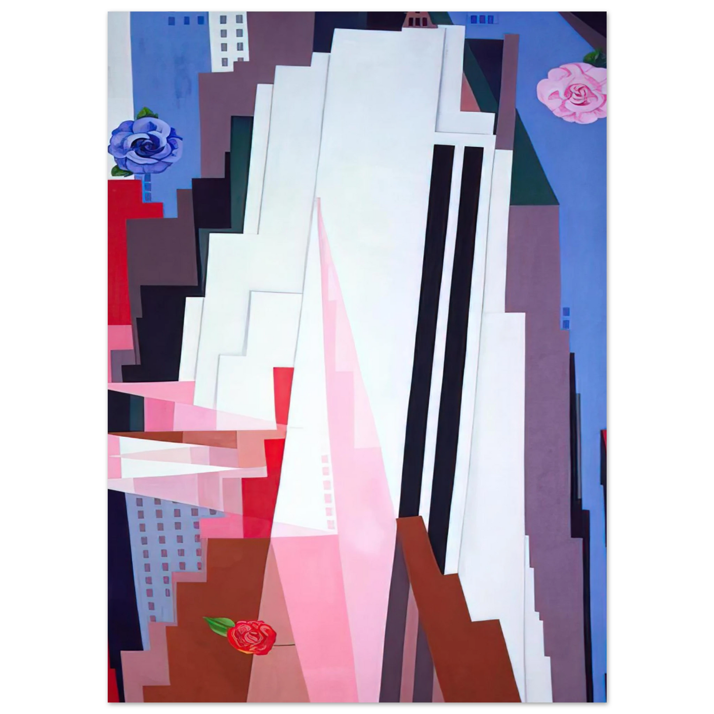 Georgia O'Keeffe - Manhattan Fine Art Poster - 75x100 cm / 30x40 inches
