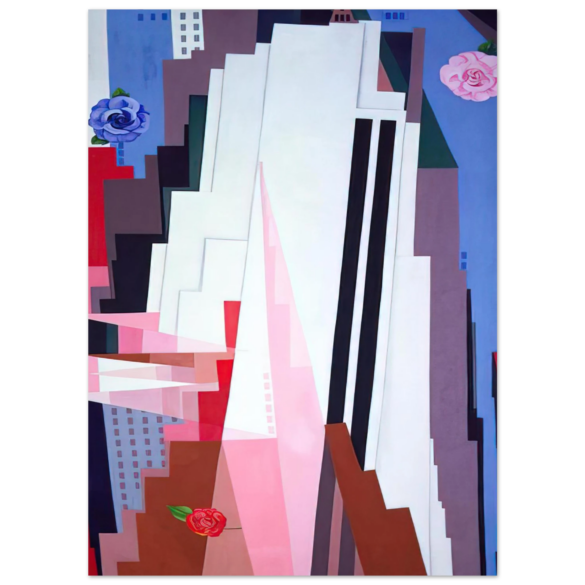 Georgia O'Keeffe - Manhattan Fine Art Poster - 75x100 cm / 30x40 inches