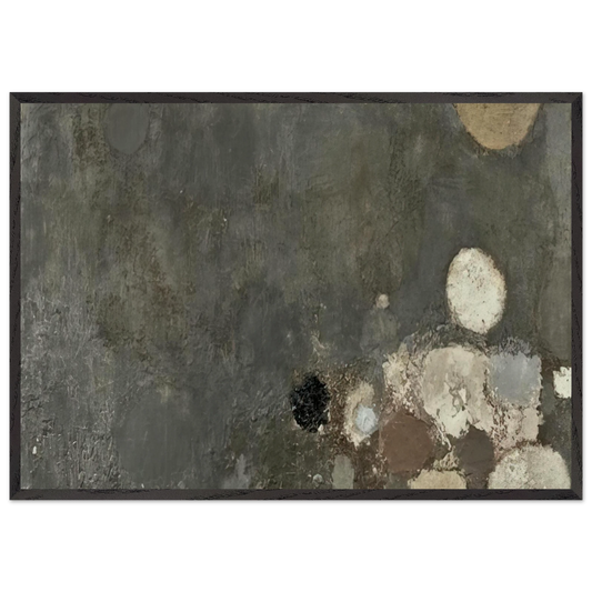 UNTITLED 1956 N2 - Luis Feito Framed Art Print – Black Wooden Frame - Default Title - -Framed Art Print