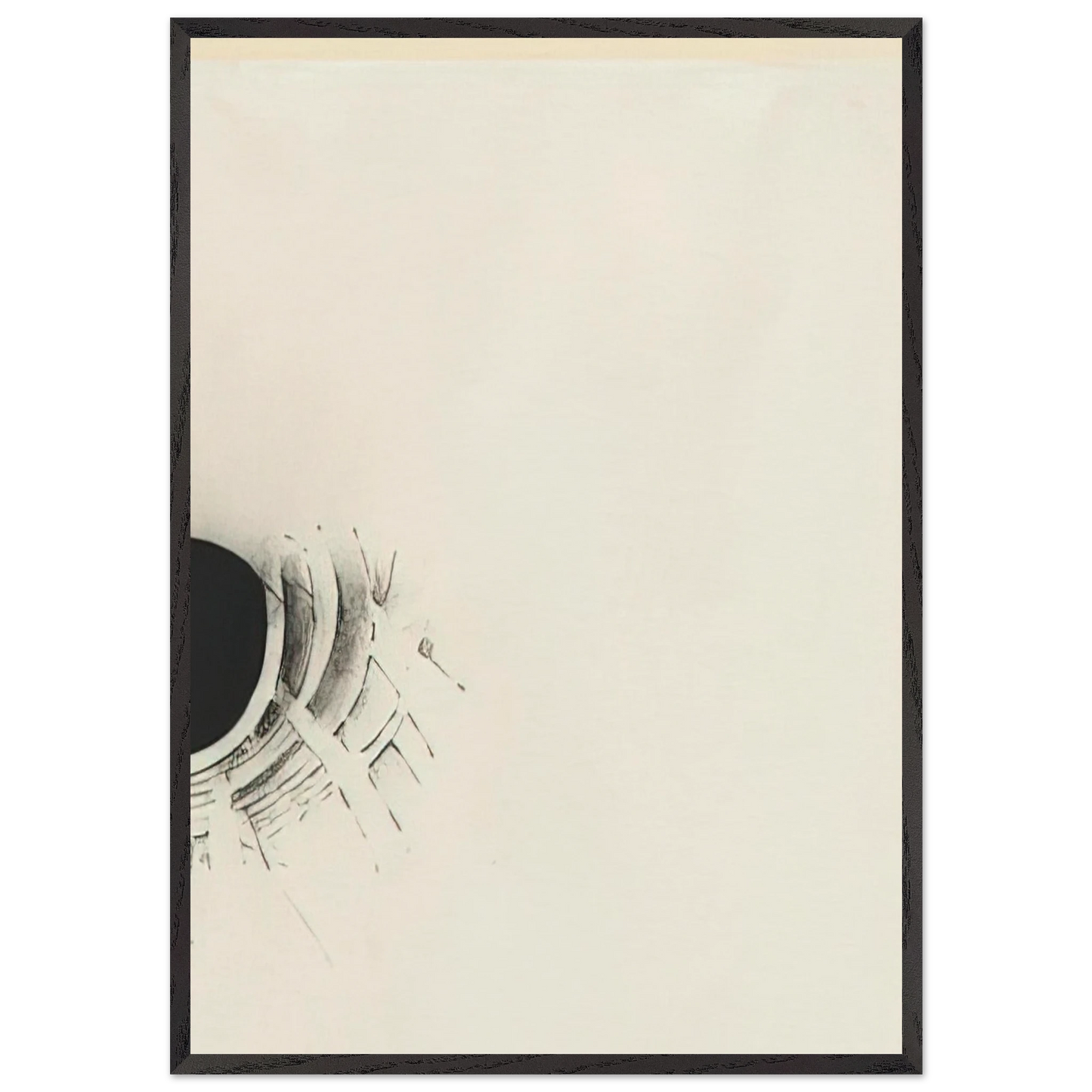 UNTITLED 1960 1 N1 - Lee Bontecou Framed Art Print – Black Wooden Frame - Default Title - -Framed Art Print