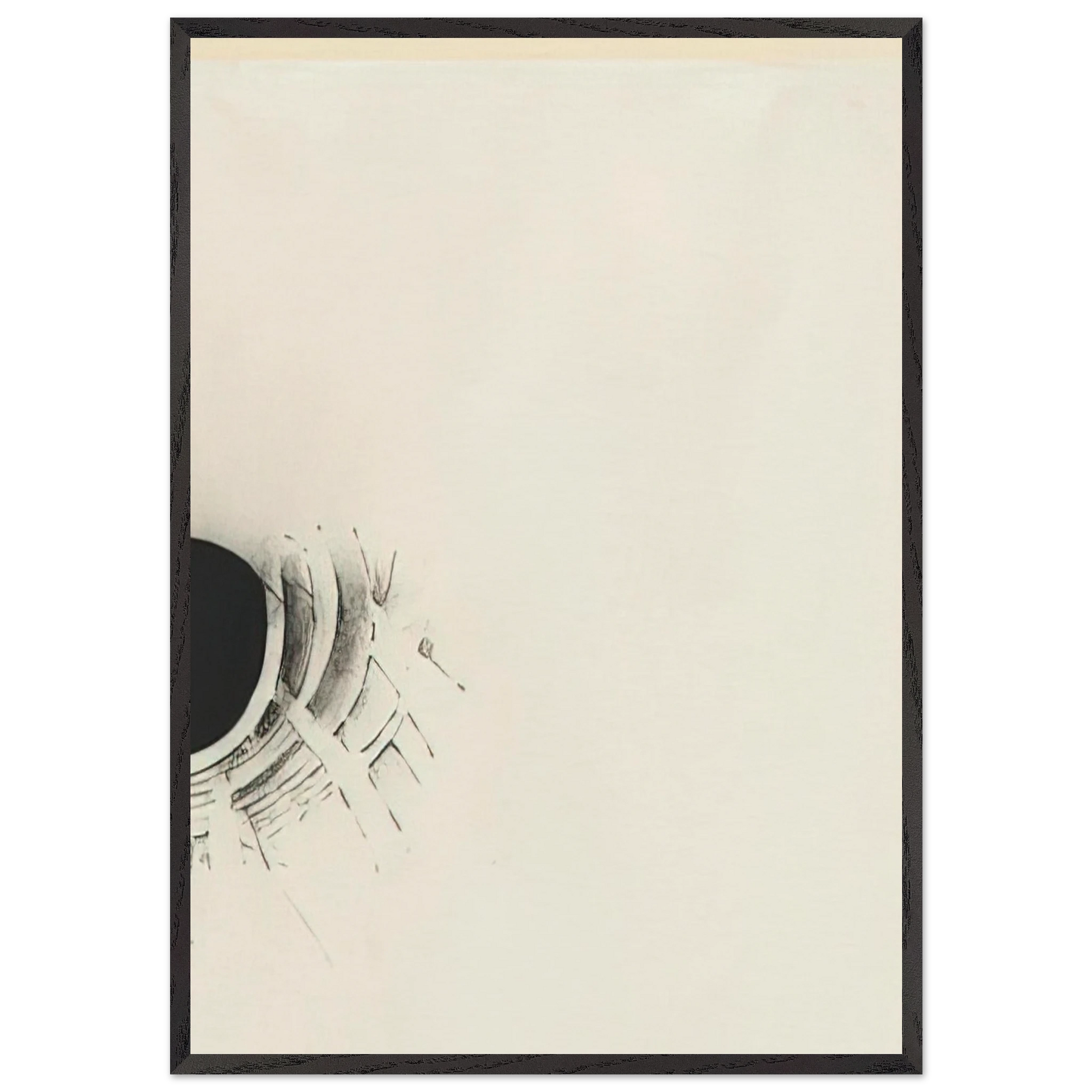 UNTITLED 1960 1 N1 - Lee Bontecou Framed Art Print – Black Wooden Frame - Default Title - -Framed Art Print
