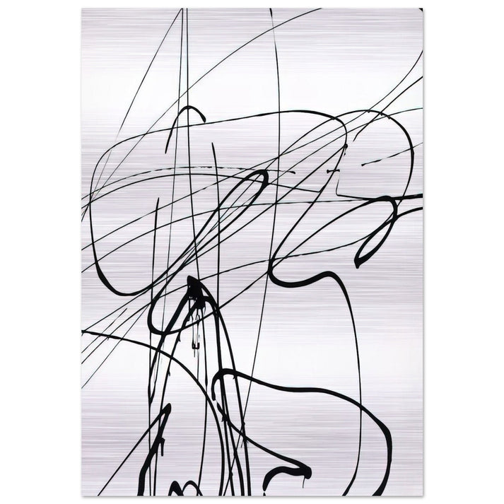 Untitled T1989-A3 - 1989 - Hans Hartung Brushed Aluminum Print - 70x100 cm / 28x40 inches | Hans Hartung Aluminum Print | Hans Hartung Prints