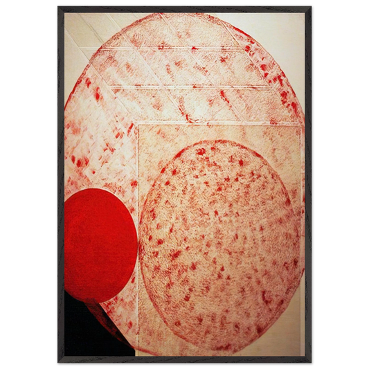 Painting Red - 1987 - Lygia Pape Framed Art Print – Black Wooden Frame - Default Title - -Framed Art Print