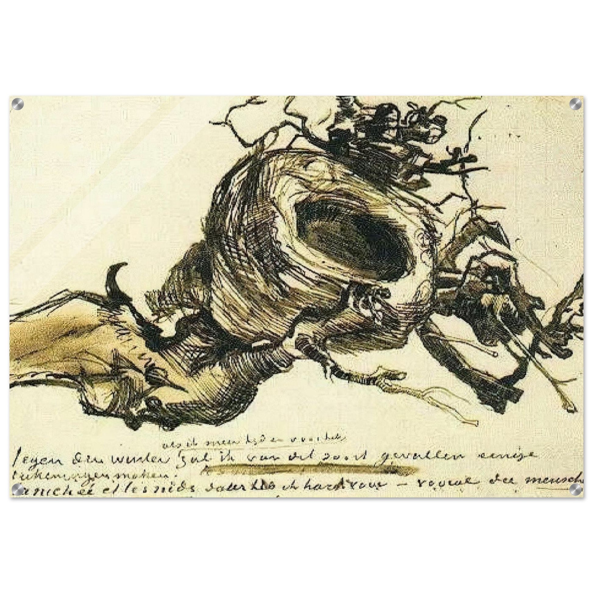 Bird's Nest - Vincent van Gogh Acrylic Print - 70x100 cm / 28x40″ inches