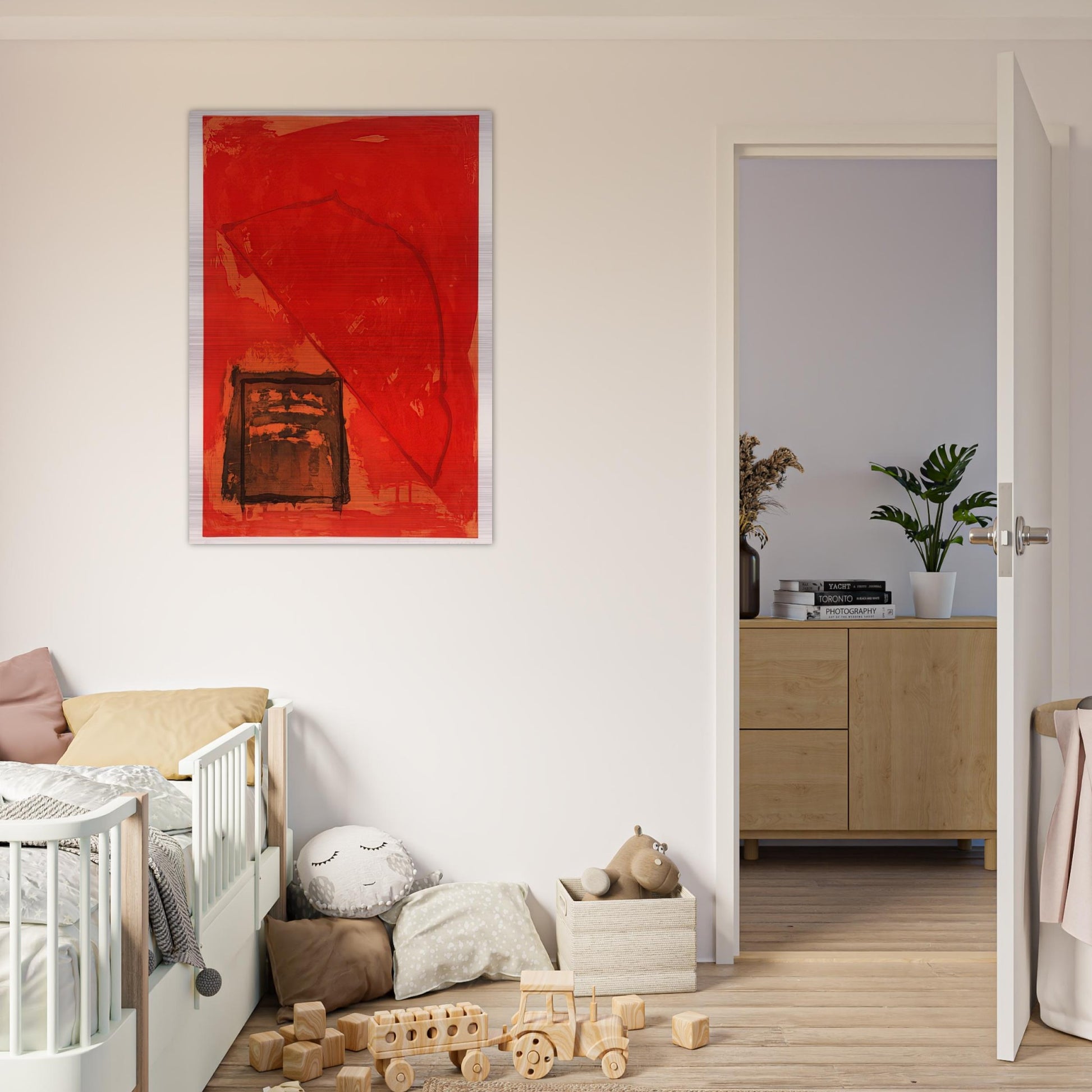 Trace - 1979 - John Hoyland Brushed Aluminum Print - 70x100 cm / 28x40 inches | John Hoyland Aluminum Print | John Hoyland Prints