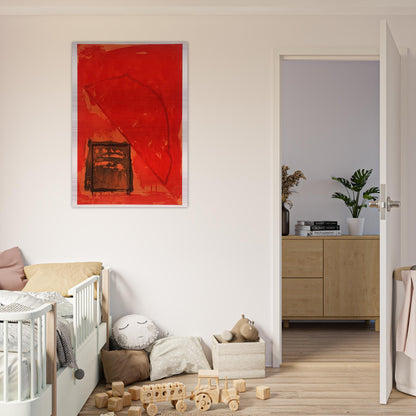 Trace - 1979 - John Hoyland Brushed Aluminum Print - 70x100 cm / 28x40 inches | John Hoyland Aluminum Print | John Hoyland Prints