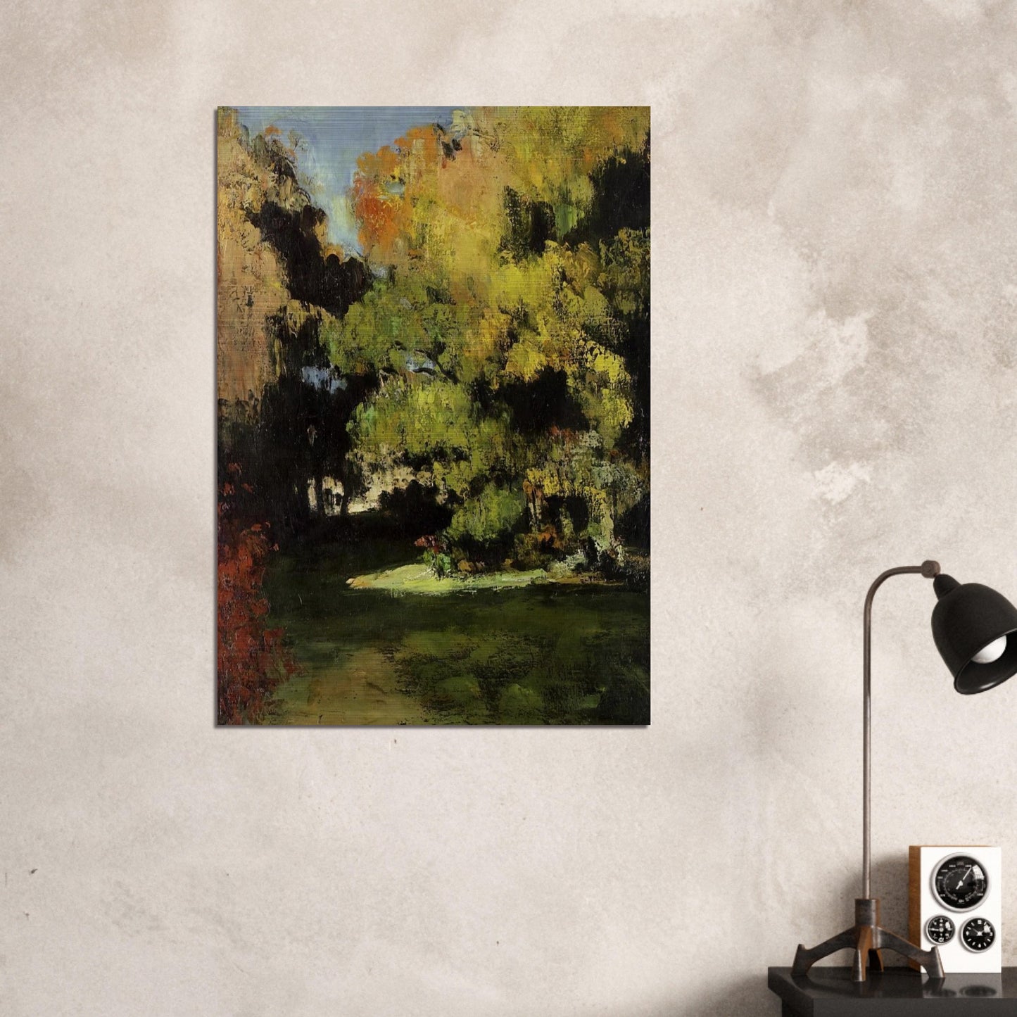 Clearing - Paul Cézanne Brushed Aluminum Print - 70x100 cm / 28x40 inches | Paul Cézanne Aluminum Print | Paul Cézanne Prints