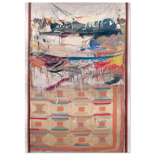 BED - Robert Rauschenberg Brushed Aluminum Print - 70x100 cm / 28x40 inches | Robert Rauschenberg Aluminum Print | Robert Rauschenberg Prints