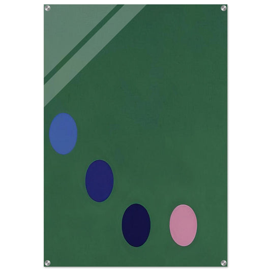 Green Square - Op Art - Thomas Downing Acrylic Print - 70x100 cm / 28x40″ inches | Thomas Downing Wall Art | Thomas Downing Prints