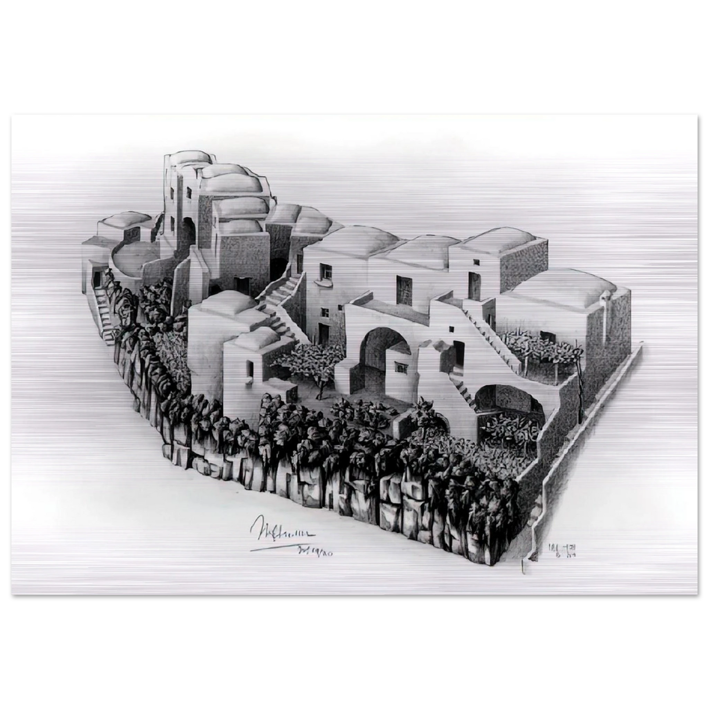 ESCHER (24) - MC Escher Brushed Aluminum Print - 70x100 cm / 28x40 inches | MC Escher Aluminum Print | MC Escher Prints