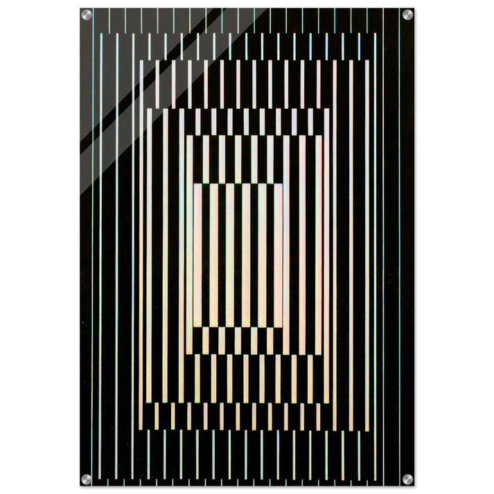 Bora III - 1964 - Victor Vasarely Acrylic Print - 70x100 cm / 28x40″ inches | Victor Vasarely Wall Art | Victor Vasarely Prints